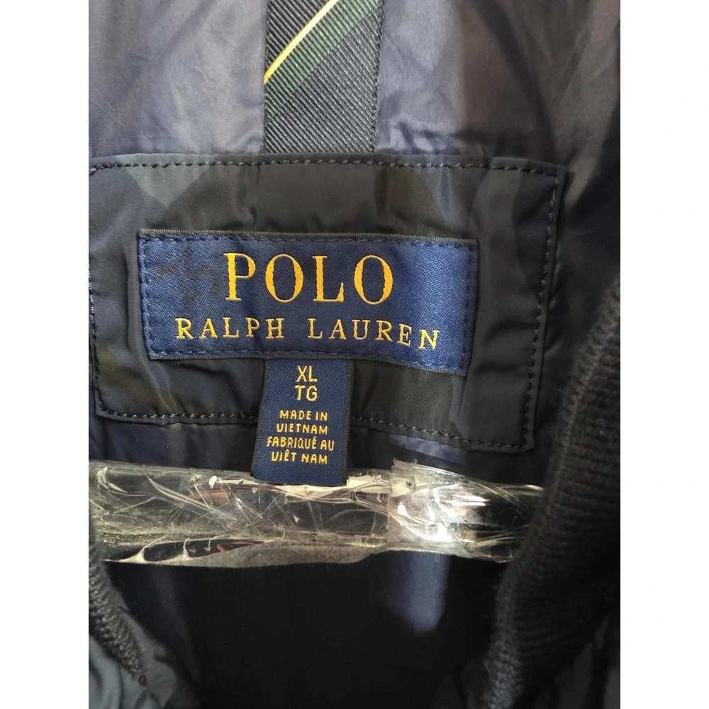 Polo Ralph Lauren Jacket Mens XL Blue Camo Lightweight Full Zip‎ Windbreaker